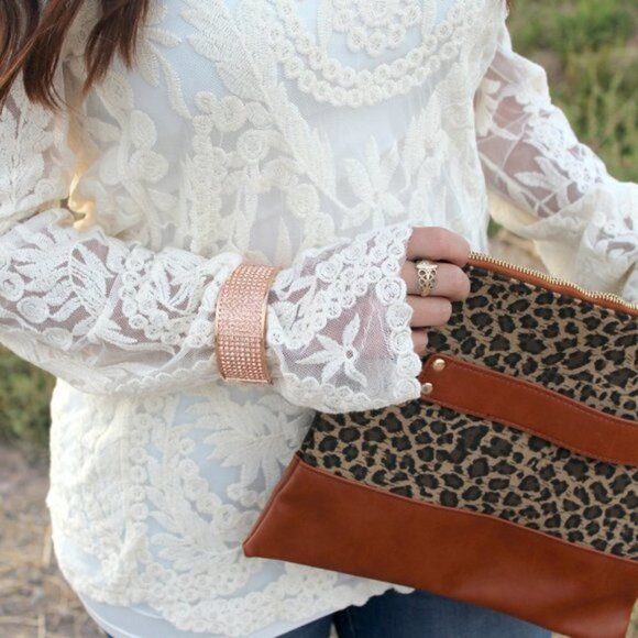 Cheekys Cash Bling Bangle Bracelet Rose Gold Hinge - Picture 5 of 5